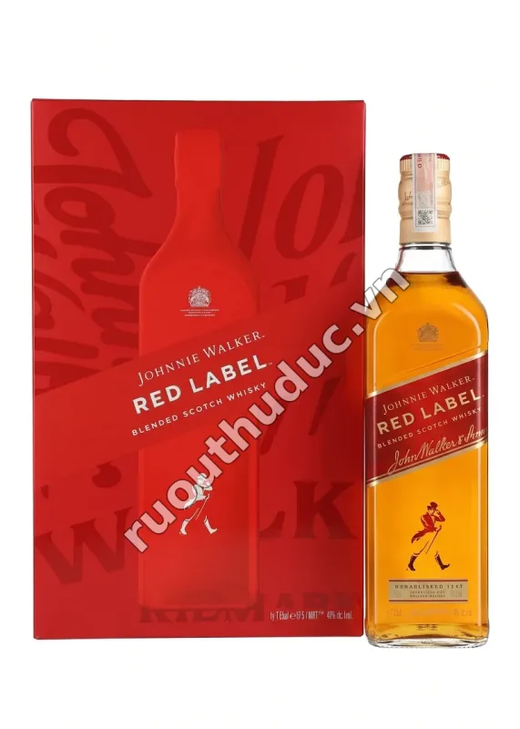 Rượu Johnnie Walker Red Label Hộp Quà Tết 2026