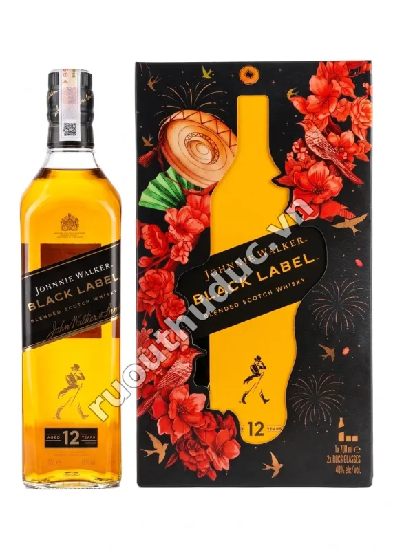 Rượu Johnnie Walker Black Label 12 Năm Hộp Quà Tết 2027 700ml