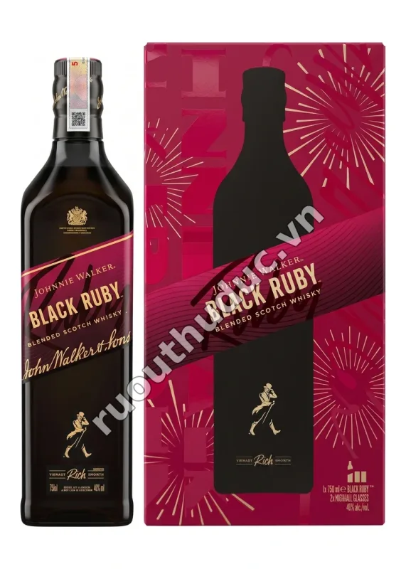 Rượu Johnnie Walker Black Ruby 750ml Hộp Quà Tết 2027